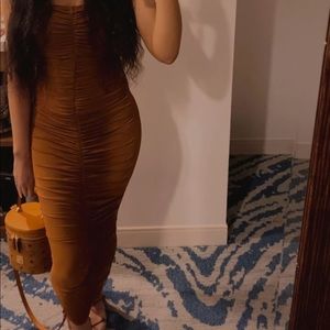 Brown maxi dress